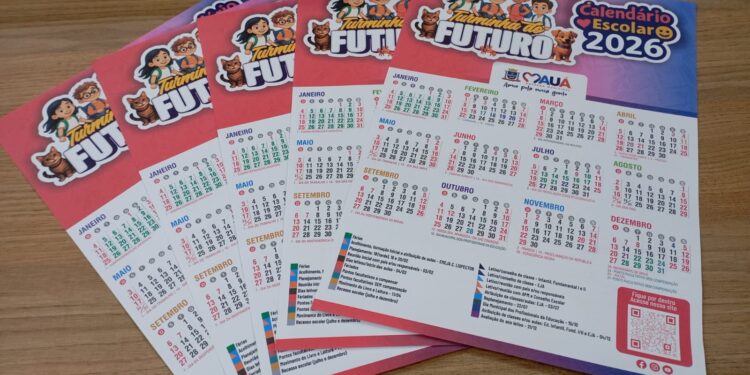Educação de Mauá lança calendário letivo 2026 impresso para 16 mil alunos da rede municipal