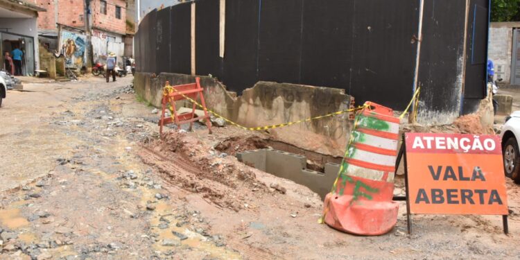 Santo André avança em obras de infraestrutura e drenagem no Morro da Kibon