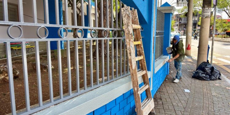São Caetano intensifica obras de manutenção nas escolas municipais antes do início do ano letivo