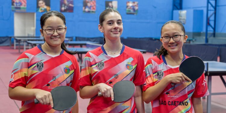 Tênis de mesa de São Caetano tem três garotas convocadas para a Seleção Brasileira Sub-15