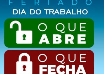 Abre e fecha no feriado do Dia do Trabalho