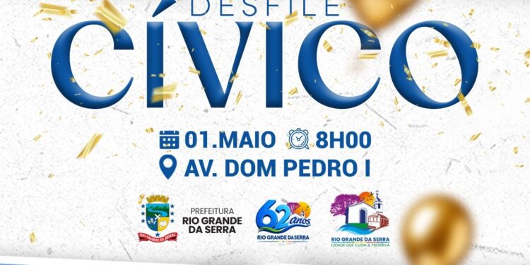 Rio Grande da Serra realiza Desfile Cívico em comemoração aos 62 anos da cidade