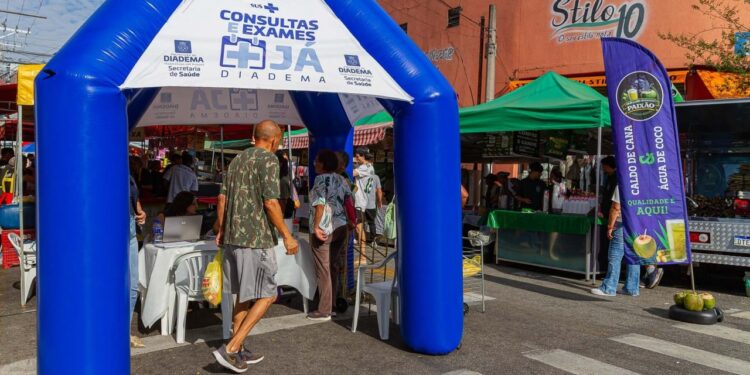 Programa Consultas e Exames Já estará nas feiras livres de Diadema às quintas e fins de semana