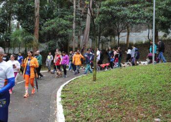 Segunda CãoMinhada reúne centenas de animais no Paço de Diadema
