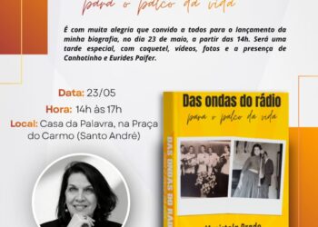 Escritora andreense Maristela Prado lança ‘Das ondas do rádio para o palco da vida’,
