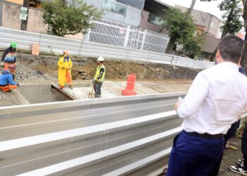 Obras de microrreservatórios avançam na Vila Pires, em Santo André
