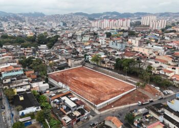 Santo André avança na construção da Praça de Esportes do Jardim do Estádio