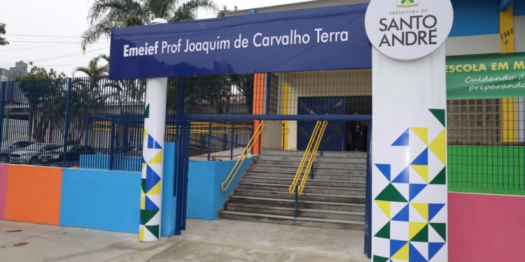 Escola municipal na Vila Linda, em Santo André, chega à reta final de modernização