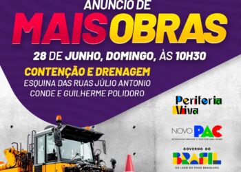 Começam as obras de contenção de encostas e drenagem do Novo PAC Periferia Viva, no Chafic Macuco