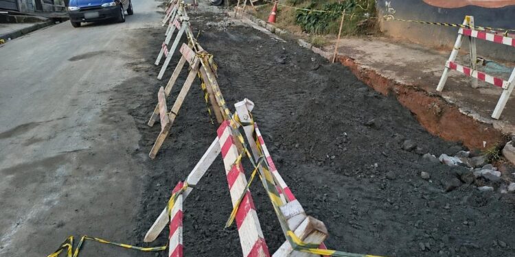 Ribeirão Pires conclui reparos estruturais na Rua Pedro Mozelli
