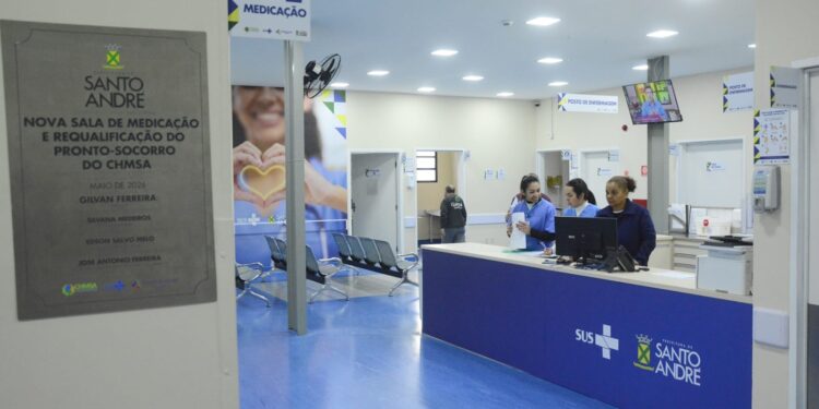 Santo André amplia atendimentos com nova sala de medicação e modernização do PS do CHM