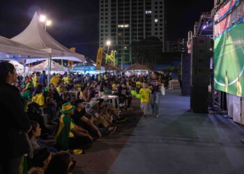 Telão no centro de Diadema vai transmitir Brasil x Haiti, nesta sexta
