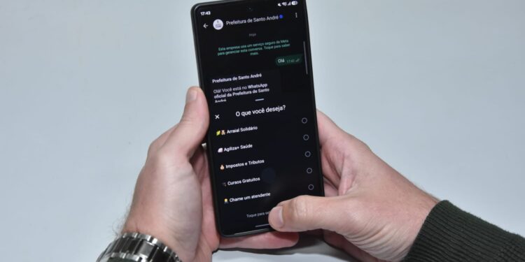 Santo André amplia serviços e atendimentos disponíveis via WhatsApp