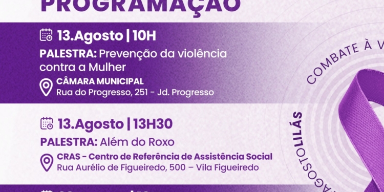 RGS promove série de palestras e caminhada para a proteção à mulher durante o Agosto Lilás