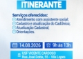 Rio Grande da Serra realiza CRAS Itinerante na USF Vicente Cardoso na sexta-feira