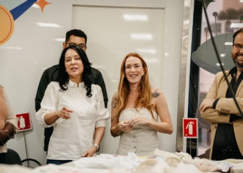 Primeira-dama do Estado visita Rio Grande da Serra e acompanha curso de Costura Criativa
