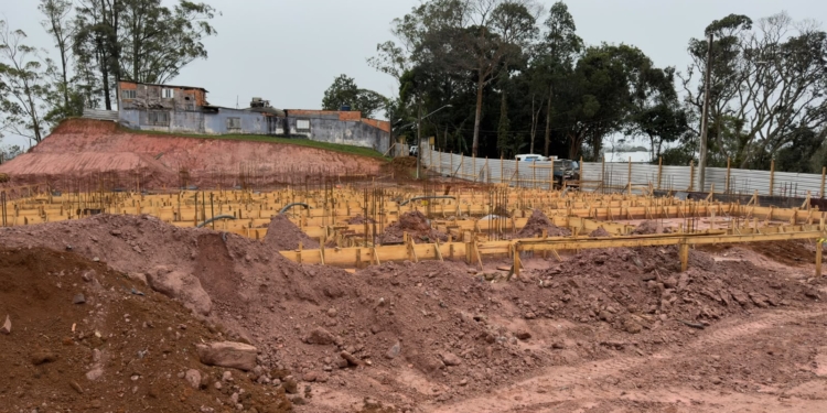 Início de obras na futura UBS Parque Imigrantes, em São Bernardo