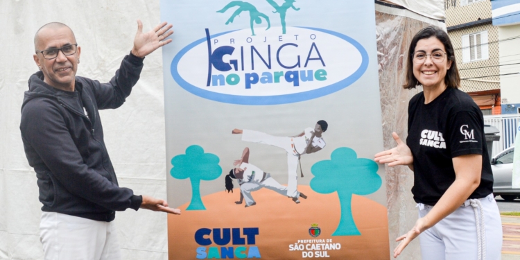 Projeto Ginga no Parque de SCS oferece vivência de capoeira no Bosque do Povo