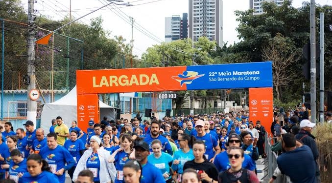 Meia Maratona de São Bernardo reúne mais de 10 mil corredores para celebrar os 473 anos da cidade