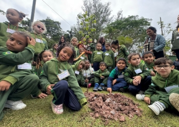 RP promove ação ambiental com plantio de árvores e atividade sobre o mundo das abelhas