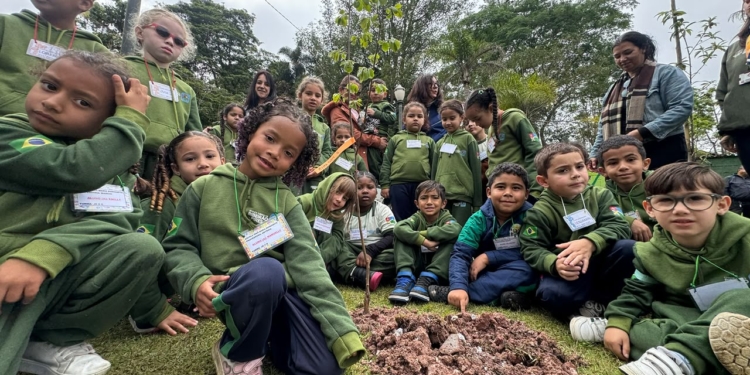 RP promove ação ambiental com plantio de árvores e atividade sobre o mundo das abelhas