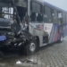 Acidente entre ônibus da Next Mobilidade e carreta deixa feridos na SP-122, em RGS, nesta segunda