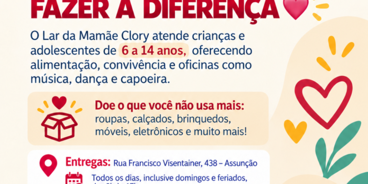 Lar da Mamãe Clory lança campanha para dobrar doações e ampliar atendimento a crianças de SBC