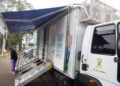 Caminhão da Saúde leva atendimentos para perto de instituições atendidas pelo Fundo Social