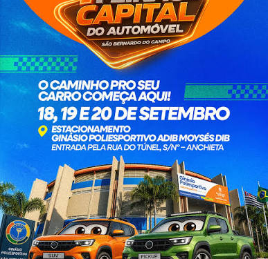 Capital do Automóvel: São Bernardo promove 1º Feirão com veículos seminovos