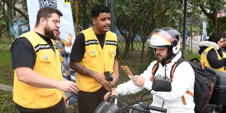 Santo André promove ação com motociclistas durante Mês da Mobilidade