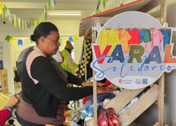 Varal Solidário distribui 4.450 peças e percorre todas as UBS de Ribeirão Pires