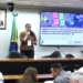 Semasa participa do IV ComPública com trabalho sobre comunicação e mudanças climáticas