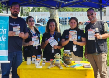 Ribeirão Pires realiza ação educativa de prevenção à raiva na feira livre da Avenida Valdírio Prisco