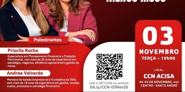 ACISA promove palestra gratuita sobre administração eficiente