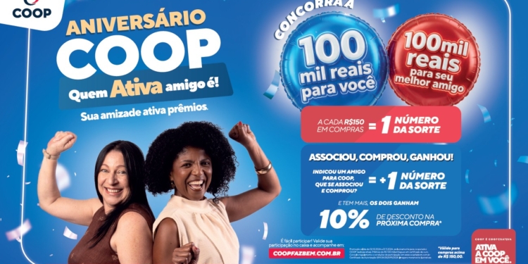 Campanha de aniversário e Dia Coop movimentam a rede de varejo com promoções no fim de semana