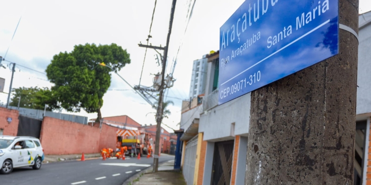Secretaria de Mobilidade de Santo André implementa mão única em rua do bairro Santa Maria