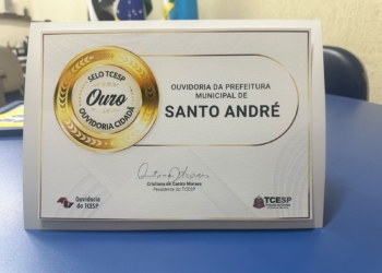 Ouvidoria de Santo André recebe Selo Ouro do Tribunal de Contas do Estado