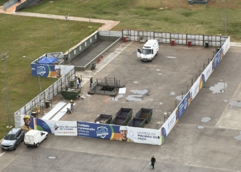 Limpeza do Piscinão do Paço de SBC avança para prevenir eventos climáticos extremos