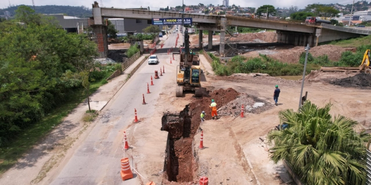 Ribeirão Pires avança nas obras do Viaduto Estaiado e anuncia desvio de trânsito
