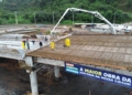 RP avança nas obras do Viaduto Estaiado com concretagem da pré-laje na Av. Humberto de Campos