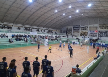 Vôlei masculino de SCS derrota Lençóis Paulista no primeiro jogo da final do Campeonato Paulista