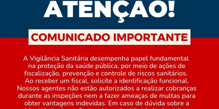 Mauá alerta para golpes envolvendo falsos agentes da Vigilância Sanitária