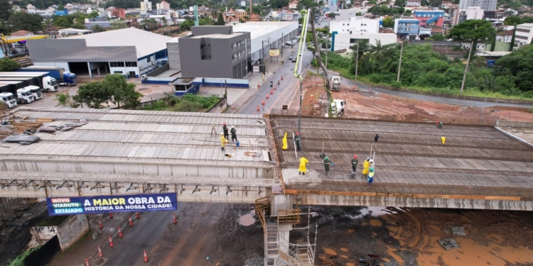 Viaduto Estaiado: Ribeirão Pires inicia concretagem da pré-laje nesta sexta-feira